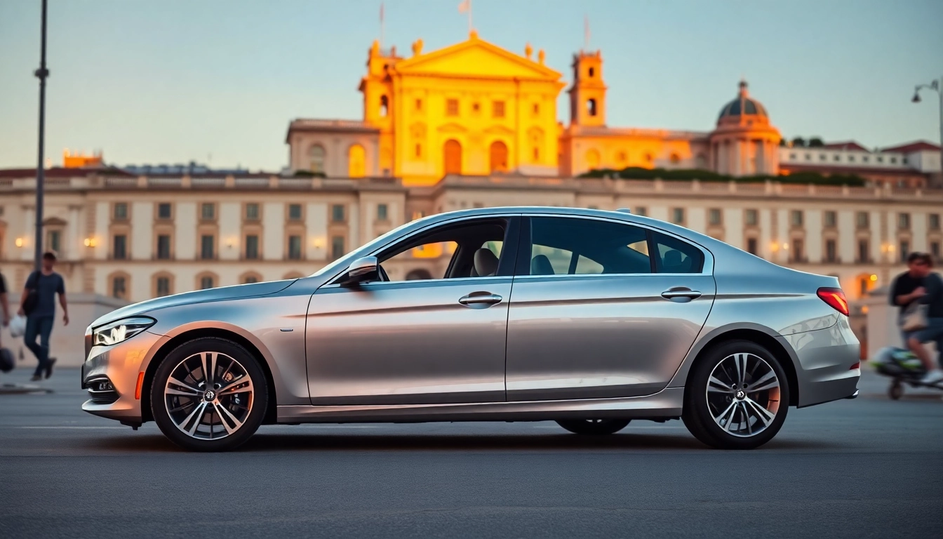 Professional hire car with driver Lisbon ready to provide elegant transportation in the city.