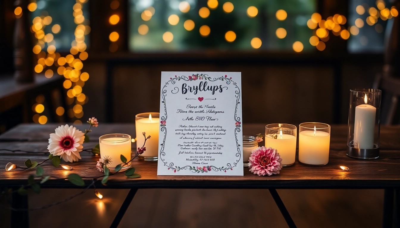 Creating Memorable Bryllups Invitations: Styles, Tips, and Personalization Ideas