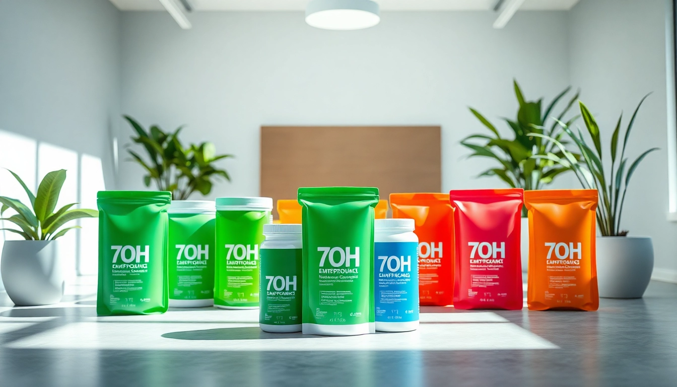 Showcasing bulk 7oh products arranged elegantly to attract health-conscious buyers.